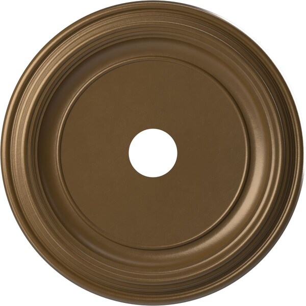Ekena Millwork PVC Medallion (Canopies up to 13 1/2"), 22"OD x 3 1/2"ID x 1 1/2"P, Metallic Champagne Bronze CMP22TRCCB - main